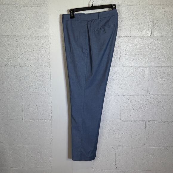 Calvin Klein Men's Slim-Fit Dress Pants Blue 40X30 $95 - Picture 1 of 8